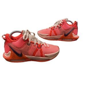 NIKE LEBRON WITNESS SHOES BRIGHT CRIMSON DM1123-600 SIZE 8 Basketball Orange